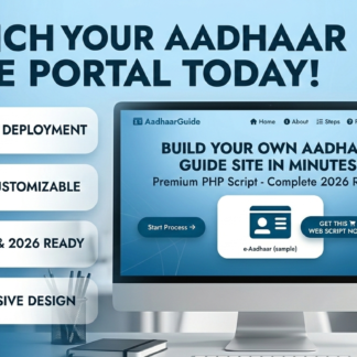 Aadhaar Card Download Guidance Website Script